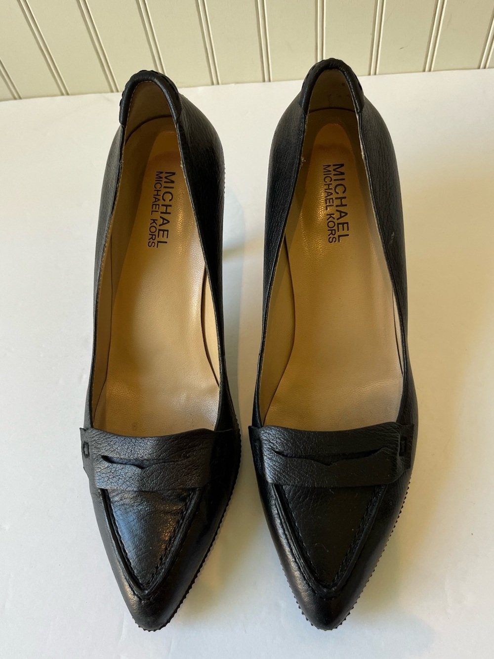 MICHAEL Michael Kors PUMPS | PENNY LOAFER INSPIRED PUMPS | BLACK | SIZE: 7 | EUC